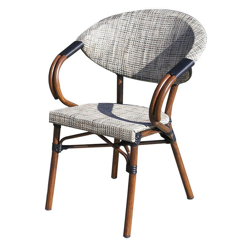 Tropical Patio Dining Side Chair Set of 2/4/6/8 Faux Rattan Dining Side Chair