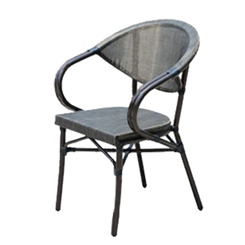 Tropical Patio Dining Side Chair Set of 2/4/6/8 Faux Rattan Dining Side Chair