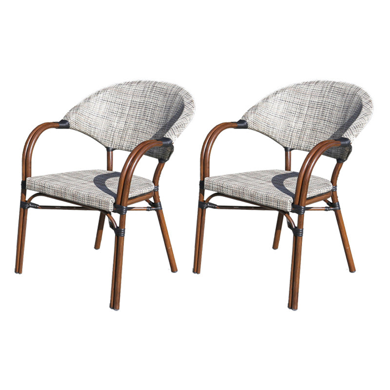 Tropical Patio Dining Side Chair Set of 2/4/6/8 Faux Rattan Dining Side Chair