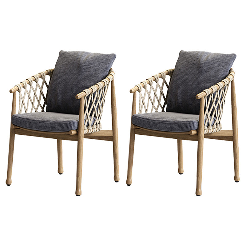 Solid Wood Dining Side Chair Modern Dining Armchair Set of 1/2/4/6/8