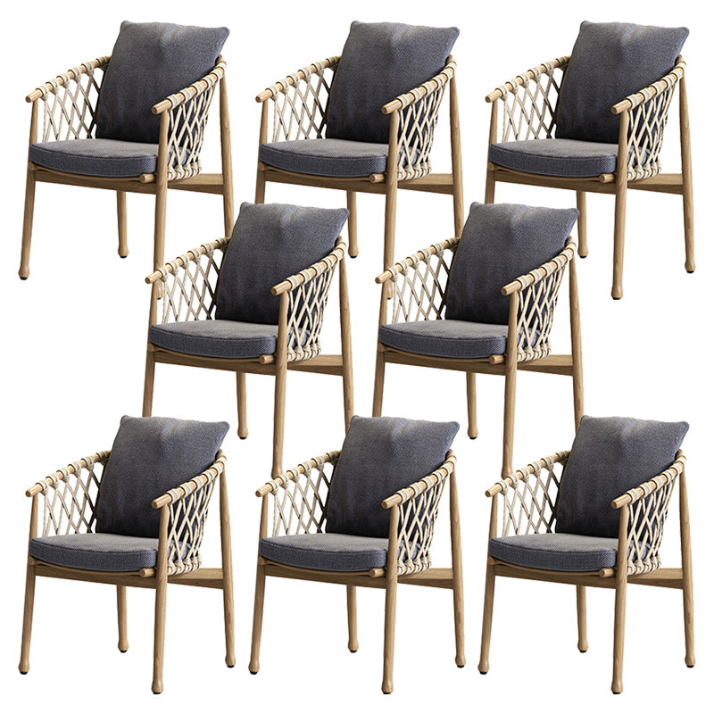 Solid Wood Dining Side Chair Modern Dining Armchair Set of 1/2/4/6/8