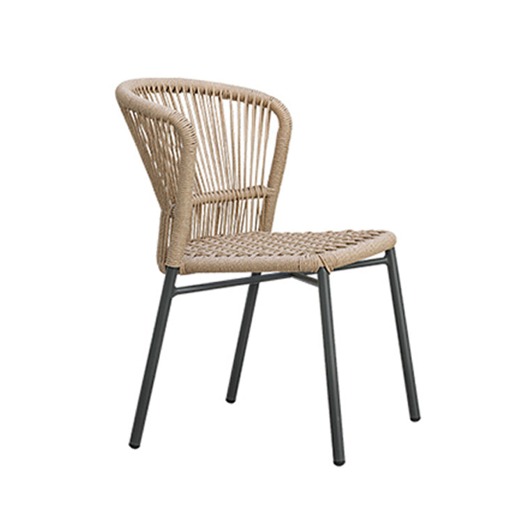 Modern Patio Dining Chair Set of 2/4/6/8 Metal Armless Dining Side Chair