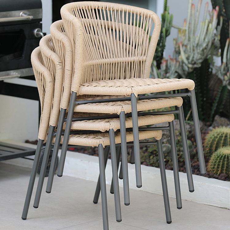 Modern Patio Dining Chair Set of 2/4/6/8 Metal Armless Dining Side Chair