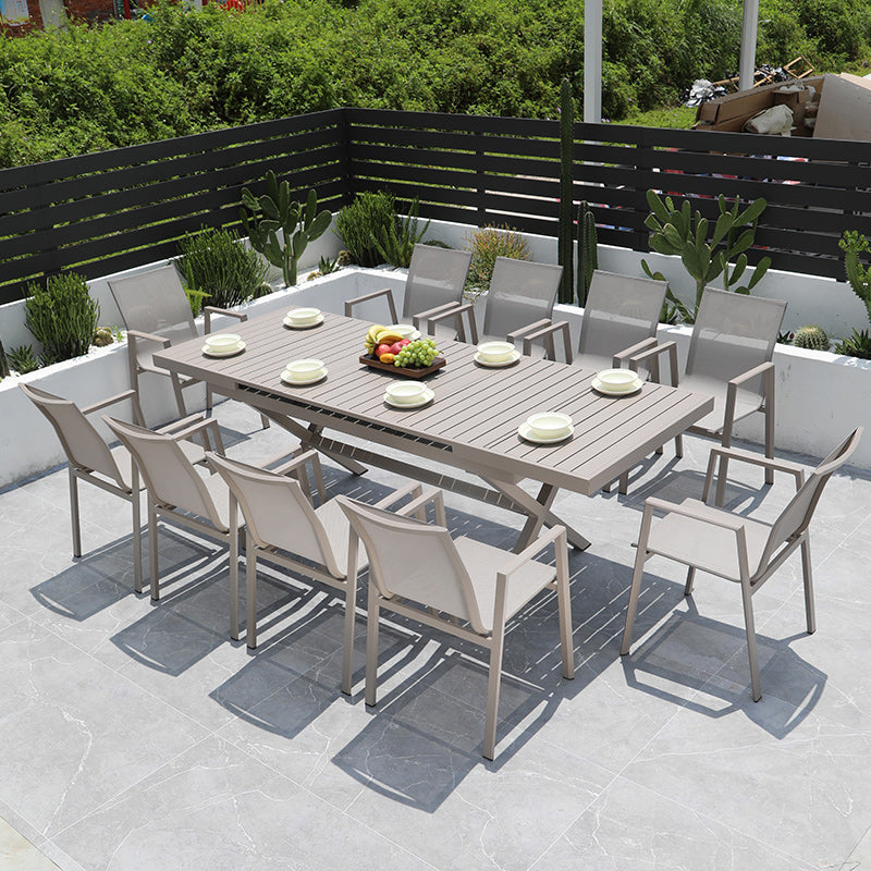 Modern Dining Armchair Set of 2/4/6/8 Metal Patio Dining Chair