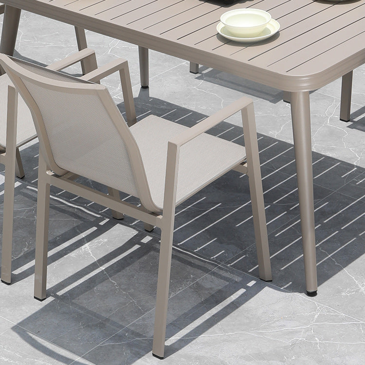 Modern Dining Armchair Set of 2/4/6/8 Metal Patio Dining Chair