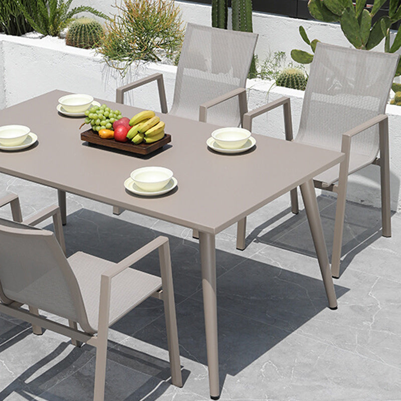 Modern Dining Armchair Set of 2/4/6/8 Metal Patio Dining Chair