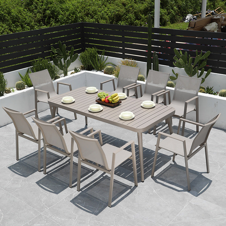 Modern Dining Armchair Set of 2/4/6/8 Metal Patio Dining Chair
