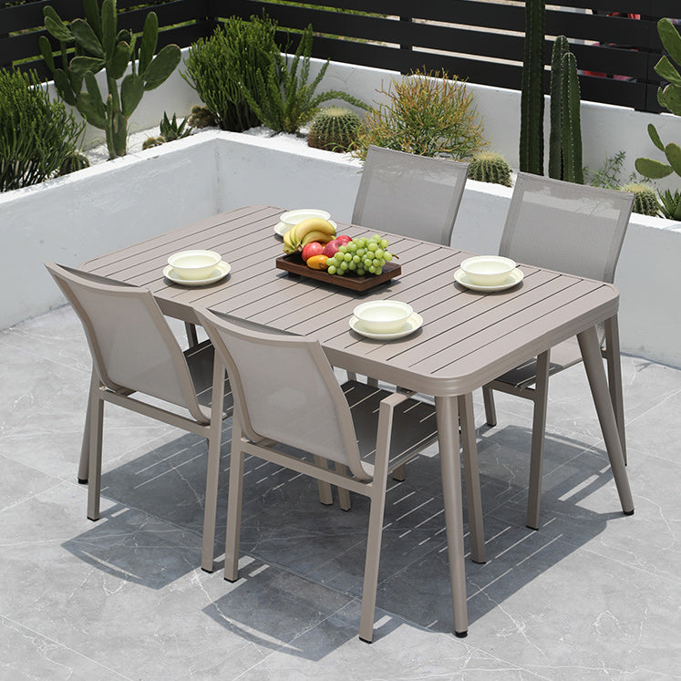 Modern Dining Armchair Set of 2/4/6/8 Metal Patio Dining Chair
