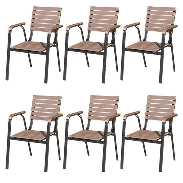 Patio Dining Chair Set of 1/2/4/6/8 Industrial Metal Dining Side Chair