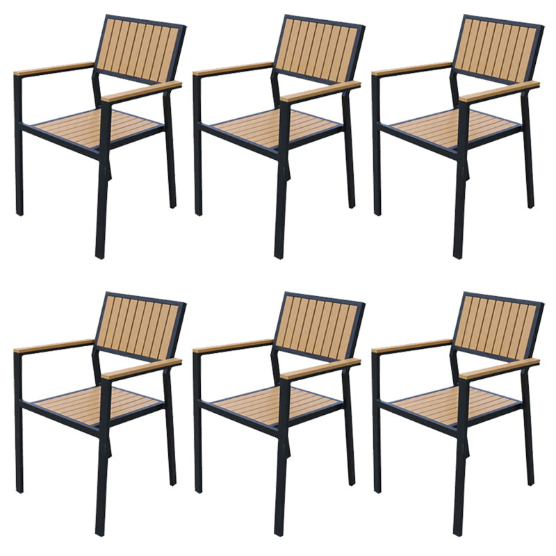 Patio Dining Chair Set of 1/2/4/6/8 Industrial Metal Dining Side Chair