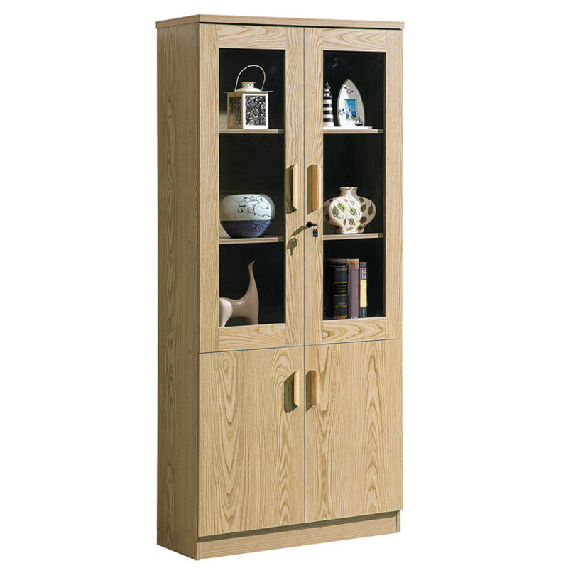 Urban Shelf Bookcase Engineered Wood Book Shelf with Doors for Study Room