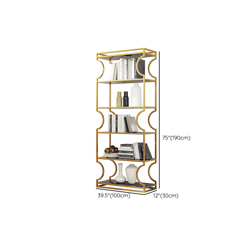 Urban Shelf Bookcase Metal Vertical Bookshelf for Study Room