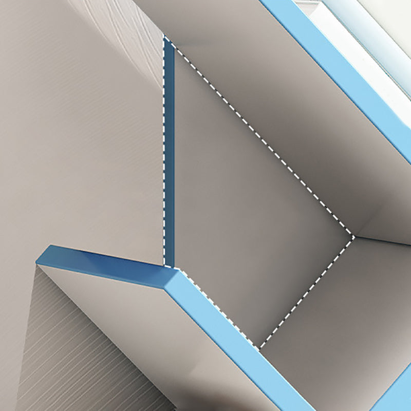 Modern Bookshelf Open Back Engineered Wood Bookcase for Study Room