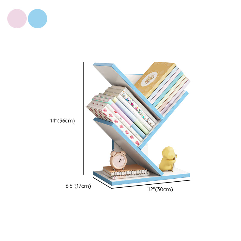 Modern Bookshelf Open Back Engineered Wood Bookcase for Study Room