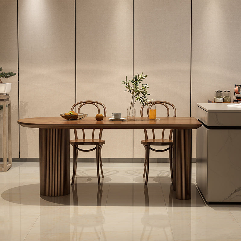 Free Form Solid Wood Dining Table Contemporary Dining Table for Dining Room