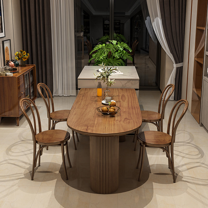 Free Form Solid Wood Dining Table Contemporary Dining Table for Dining Room