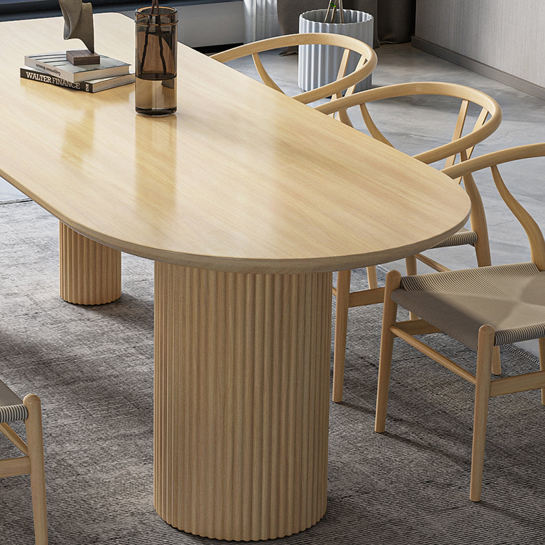 Contemporary Free Form Dining Table Solid Wood Dining Table for Dining Room