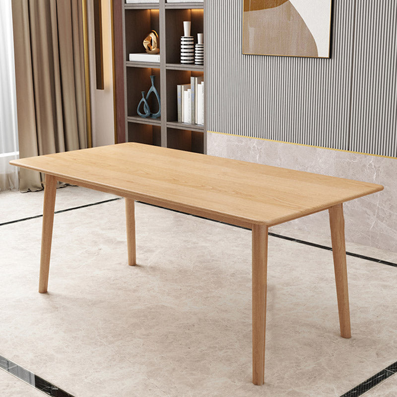 Luxury Rectangle Dining Table Solid Wood Dining Table with 4 Legs