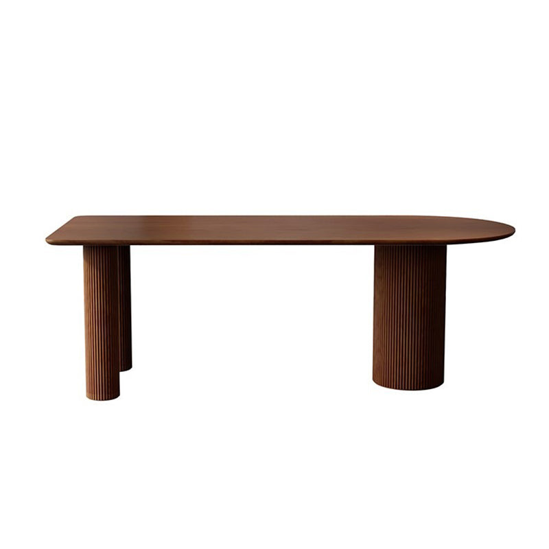 Modern Free Form Dining Table for Home Solid Wood Dinette Table