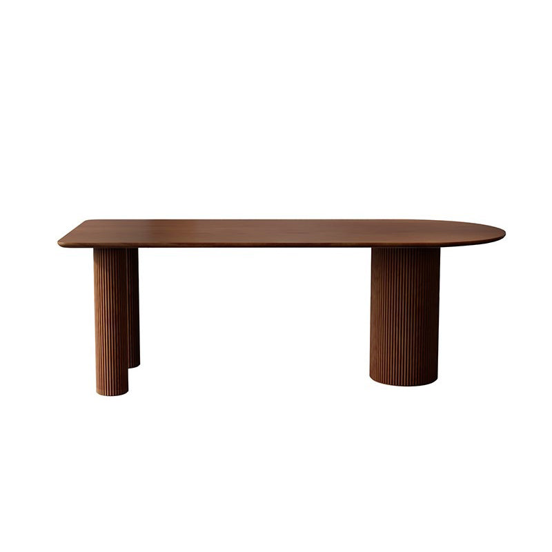 Modern Free Form Dining Table for Home Solid Wood Dinette Table