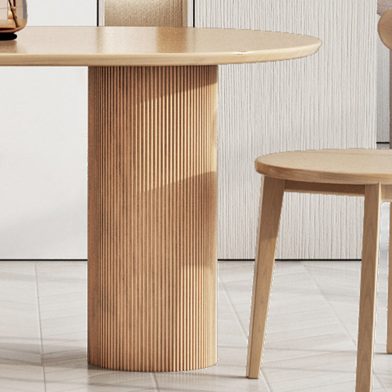 Modern Free Form Dining Table for Home Solid Wood Dinette Table
