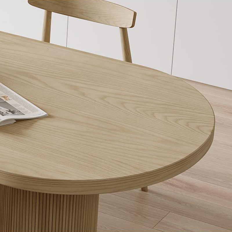Modern Pine Wood Dining Table with 3 Legs Table for Dining Room