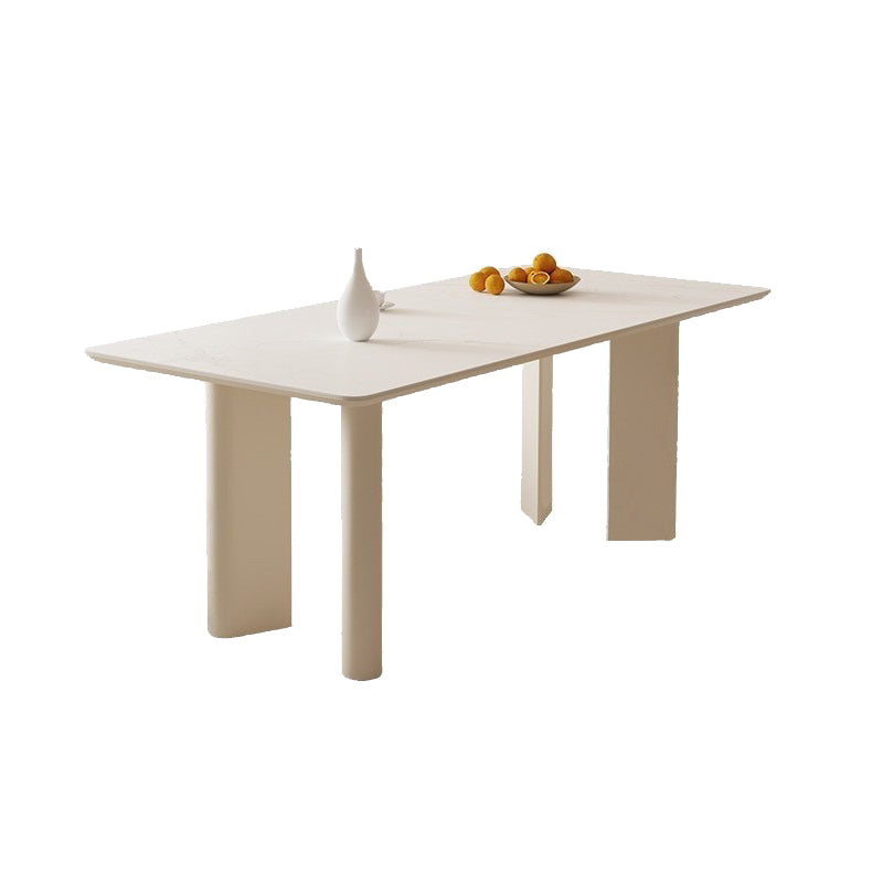 Modern Stone Dining Table with 4 Legs Dining Table for Dining Room