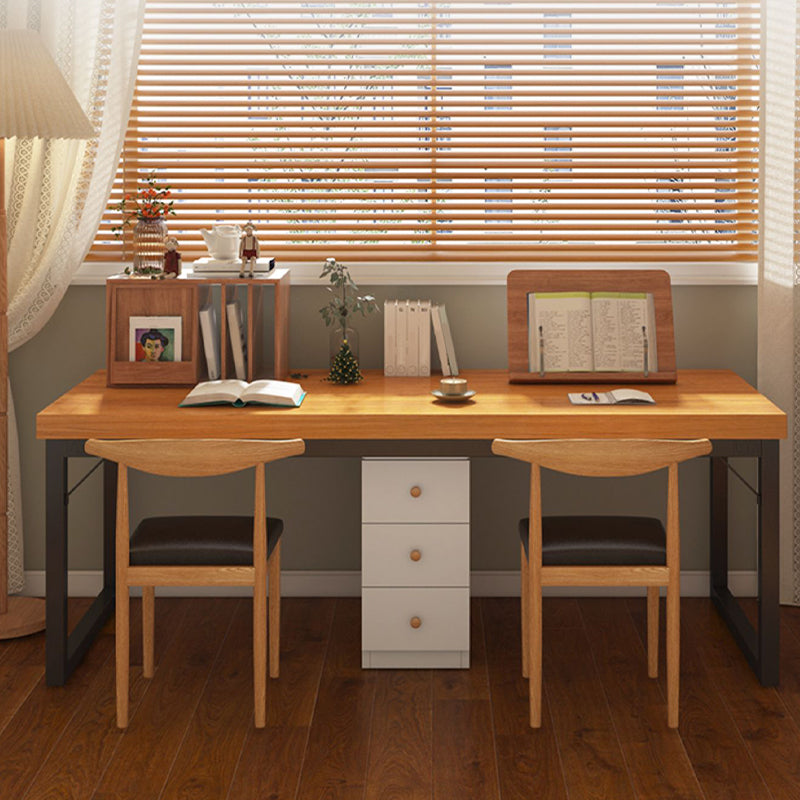 Industrial Style Dining Wood Table Dining Rectangle Table for Home