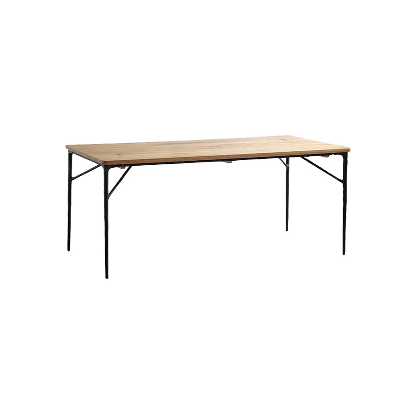 Modern Wood Rectangle Dining Table with 4 Legs Table for Dining Room