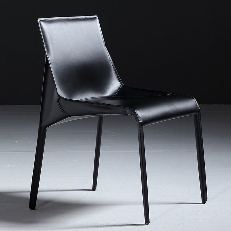 PU Leather Industrial Dining Chairs Kitchen Indoor Parsons Chair
