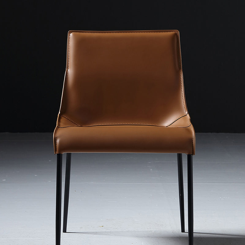 PU Leather Industrial Dining Chairs Kitchen Indoor Parsons Chair