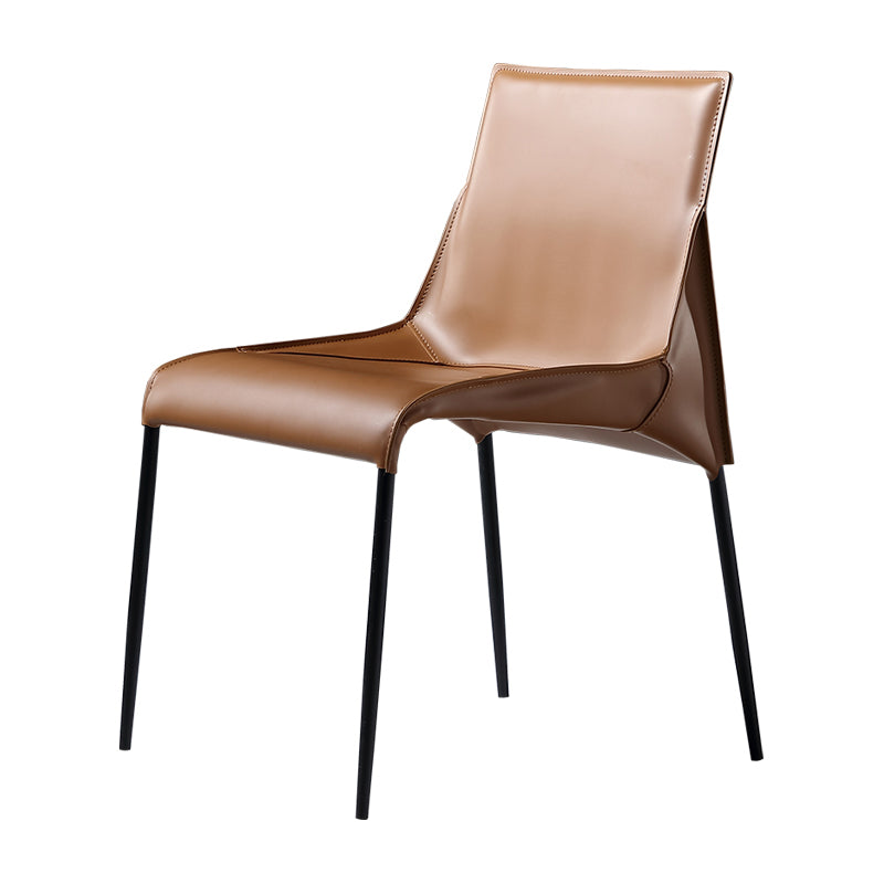 PU Leather Industrial Dining Chairs Kitchen Indoor Parsons Chair