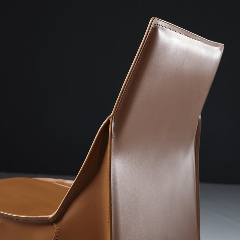 PU Leather Industrial Dining Chairs Kitchen Indoor Parsons Chair