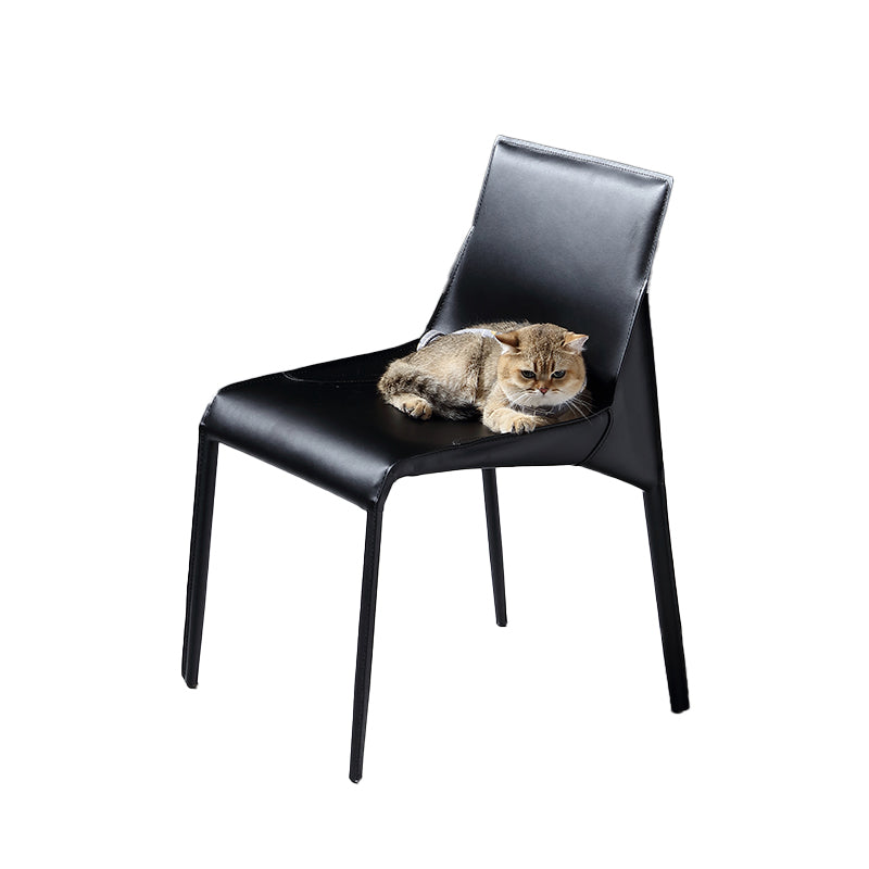 PU Leather Industrial Dining Chairs Kitchen Indoor Parsons Chair