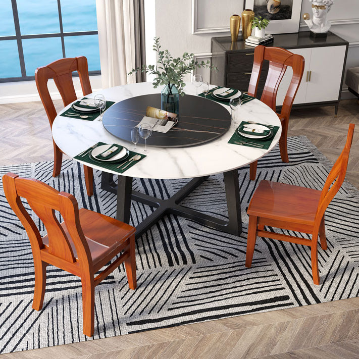 Rubber Wood Kitchen Dining Side Chair Contemporary Slat Back Side Chair