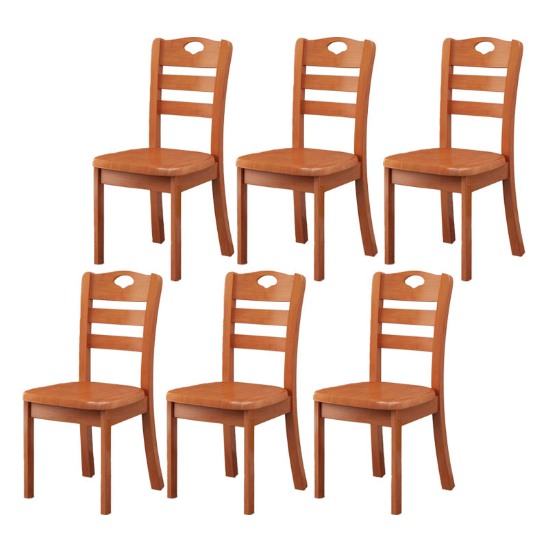 Contemporary Wood Kitchen Dining Side Chair Ladder Back Side Chair