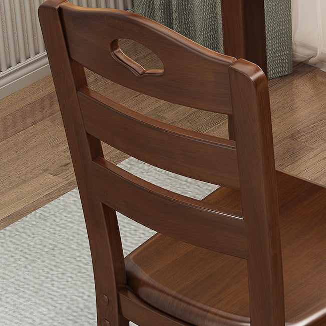 Contemporary Wood Kitchen Dining Side Chair Ladder Back Side Chair