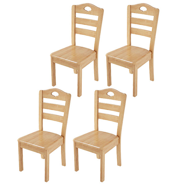 Contemporary Wood Kitchen Dining Side Chair Ladder Back Side Chair