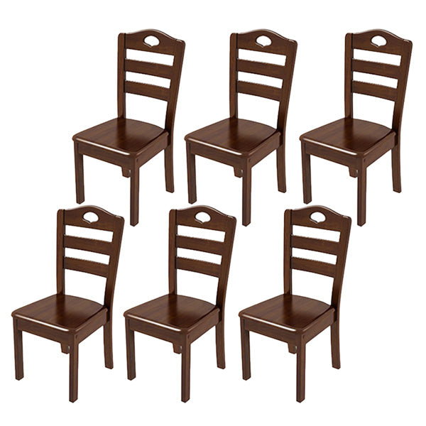 Contemporary Wood Kitchen Dining Side Chair Ladder Back Side Chair