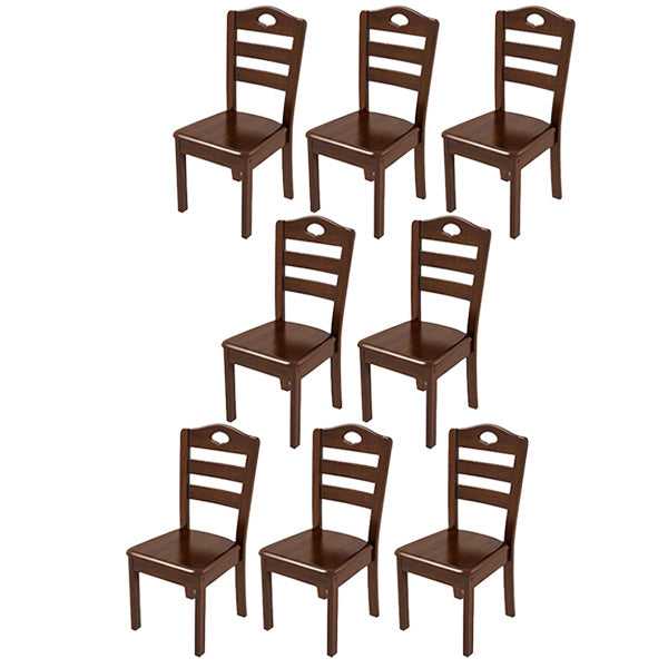 Contemporary Wood Kitchen Dining Side Chair Ladder Back Side Chair