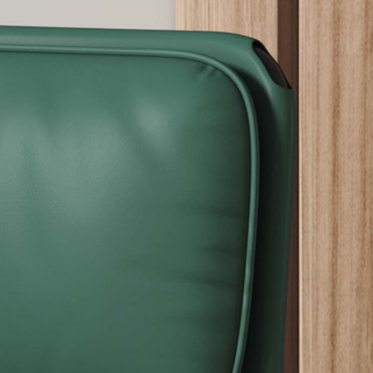 Upholstered Dining Chairs Armless Faux Leather Kitchen Dining Side Chair