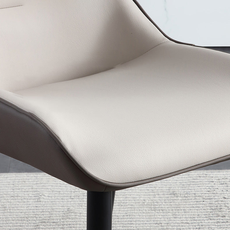 Upholstered Armless Dining Chair Modern Indoor-Outdoor Chair