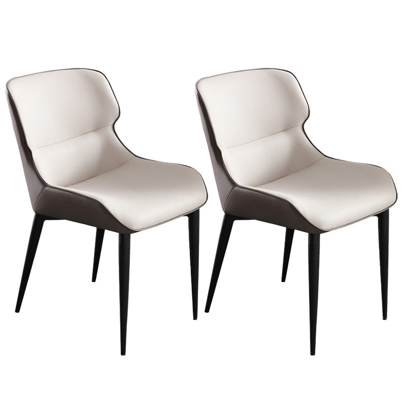 Upholstered Armless Dining Chair Modern Indoor-Outdoor Chair