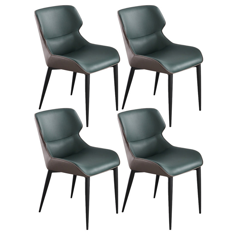 Upholstered Armless Dining Chair Modern Indoor-Outdoor Chair