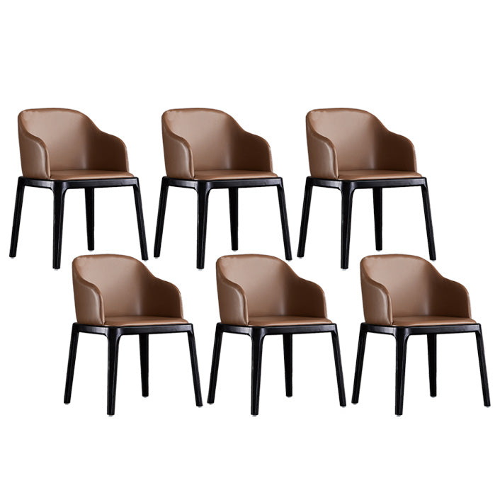 Industrial Indoor-Outdoor Dining Chair Parsons Chair with Upholstered