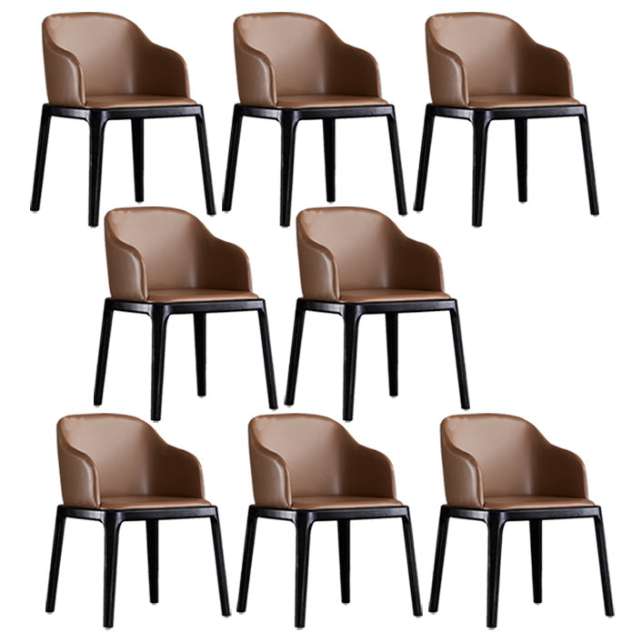 Industrial Indoor-Outdoor Dining Chair Parsons Chair with Upholstered