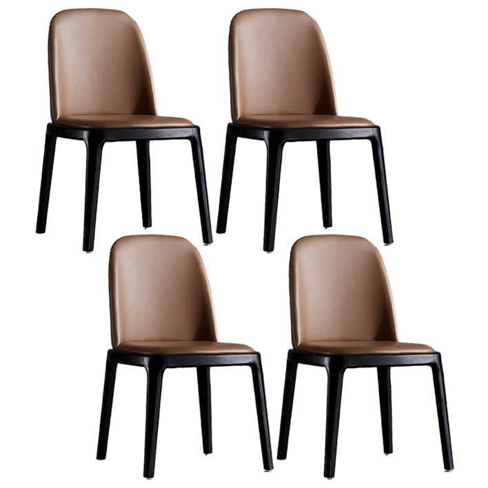 Industrial Indoor-Outdoor Dining Chair Parsons Chair with Upholstered