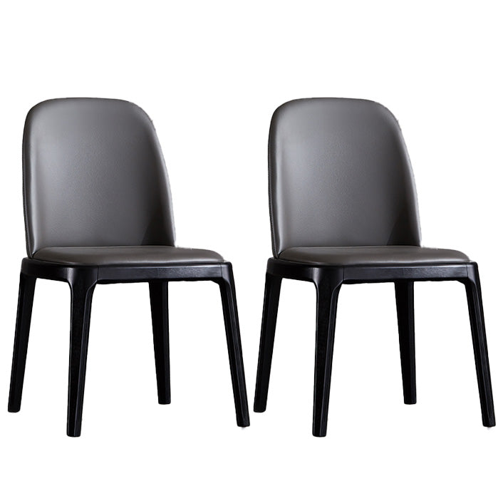 Industrial Indoor-Outdoor Dining Chair Parsons Chair with Upholstered