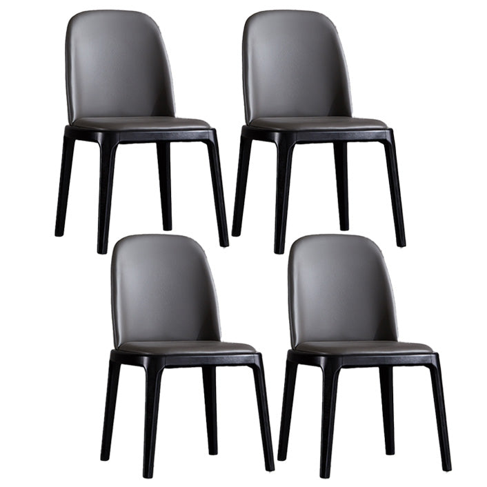 Industrial Indoor-Outdoor Dining Chair Parsons Chair with Upholstered