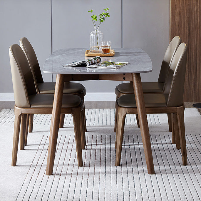 Industrial Indoor-Outdoor Dining Chair Parsons Chair with Upholstered